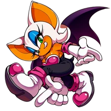 Rouge the Bat Vinyl Car Decal Sticker 7" Weatherproof