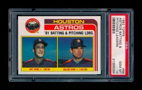 1982 Topps Nolan Ryan Art Howe #66 PSA 10 GEM MINT