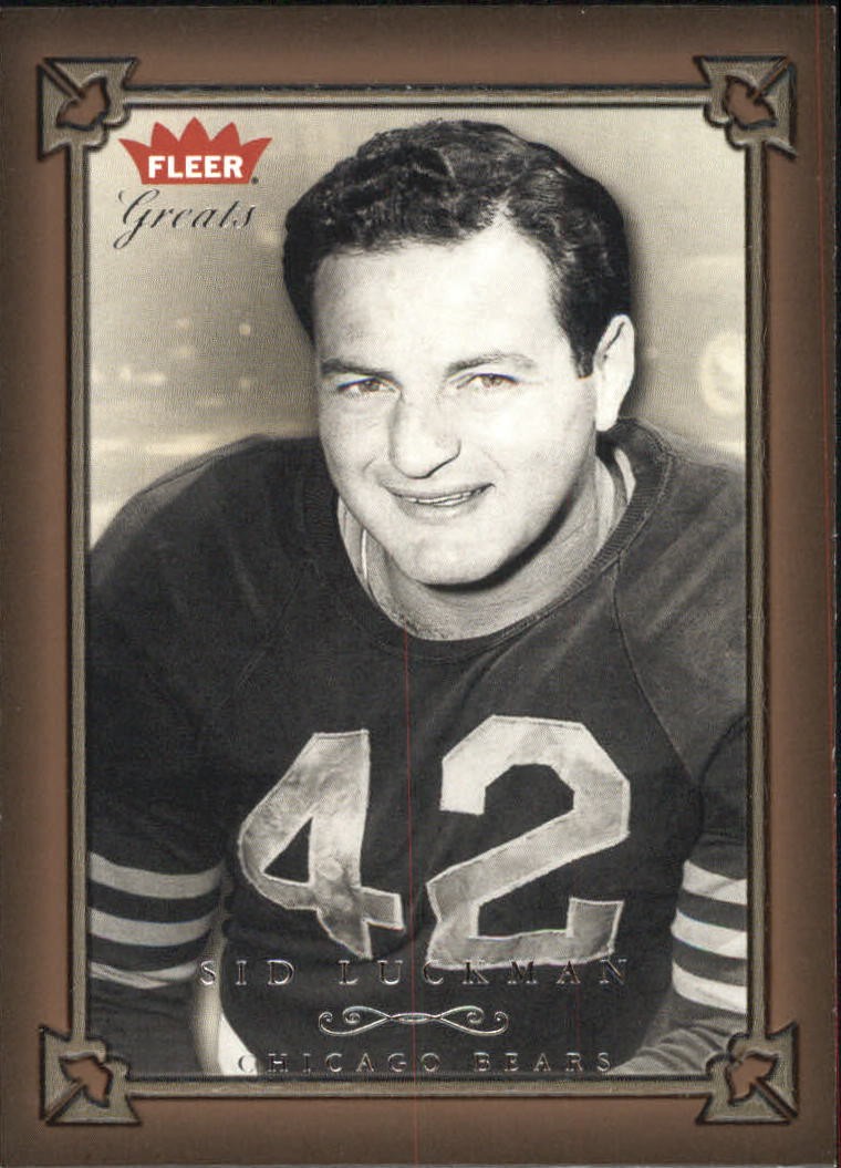 2004 Greats of the Game #16 Sid Luckman - FB