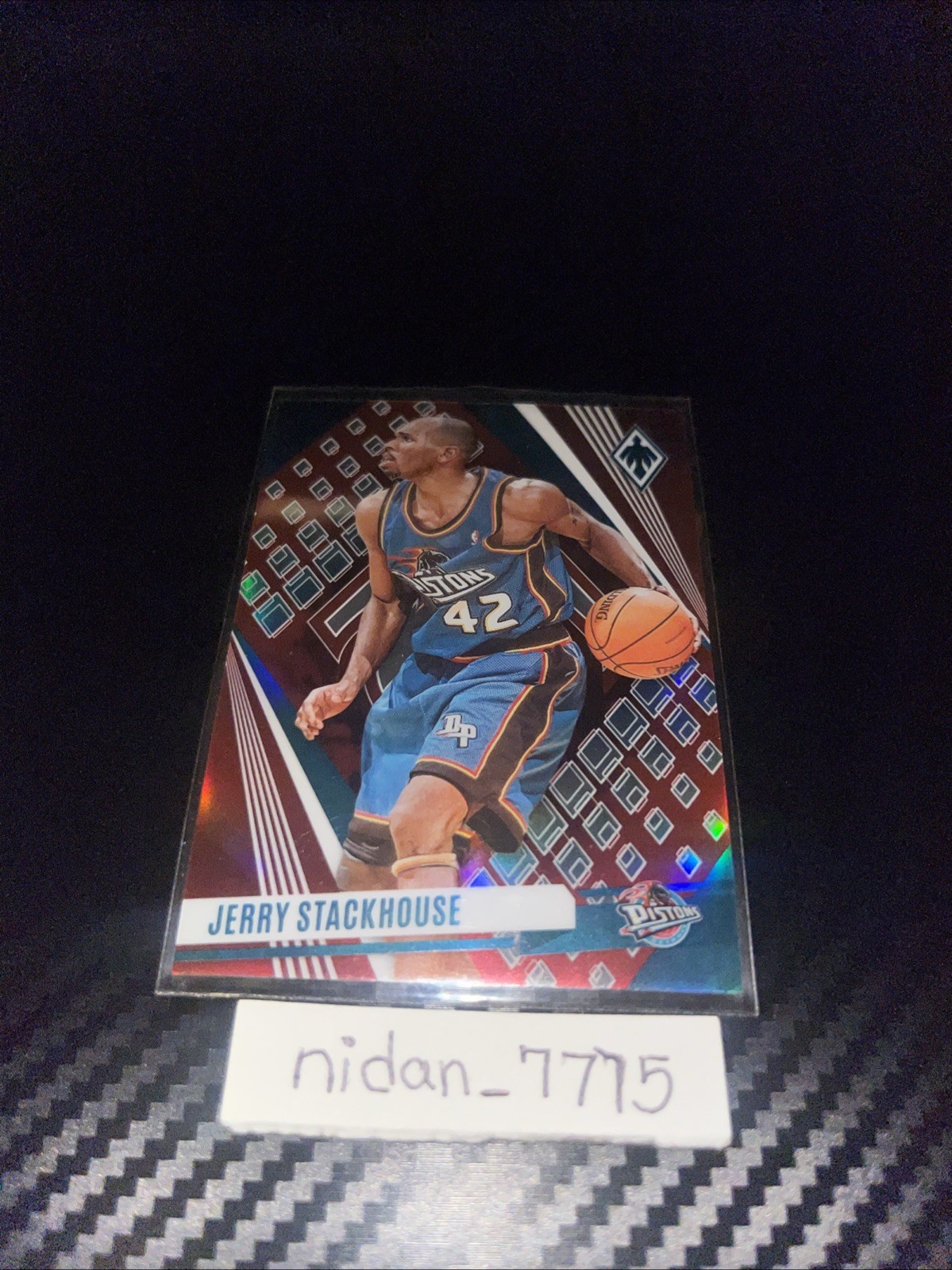 2023-24 Panini Phoenix - Jerry Stackhouse #98 Red /199 Detroit pistons NBA card 
