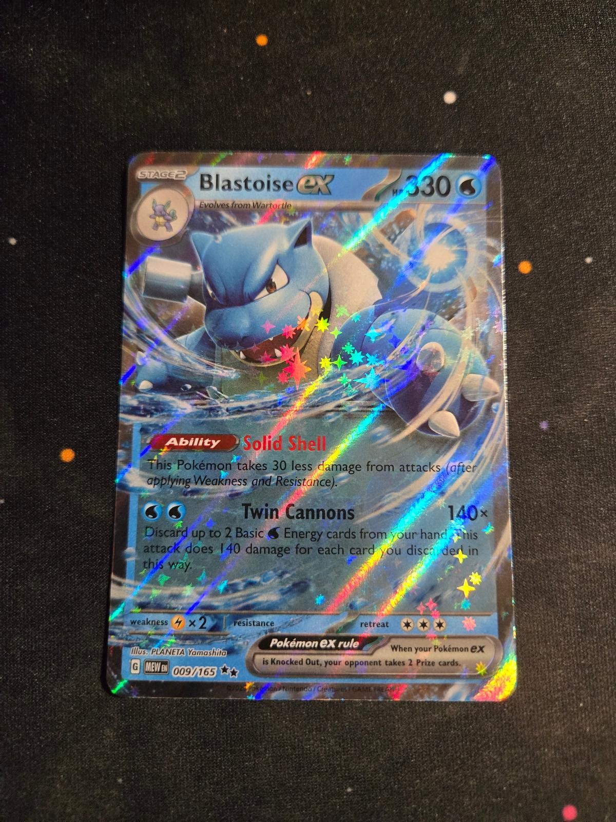 Blastoise ex 009/165 Double Rare 151 Pokemon Holo NM
