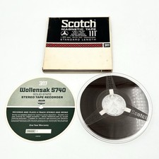 3M Scotch Magnetic Tape 111 1/4" x 1200' 7" Reel to Reel Tape