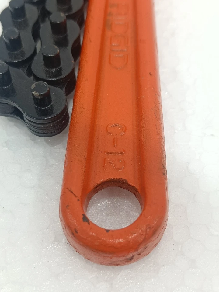 RIDGID C-12 CHAIN WRENCH USA MADE HEAVY DUTY PIPE CHAIN TOOL 31310 FAST SHIP - Image 4 of 4