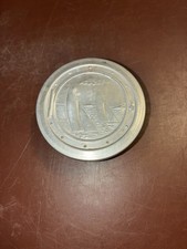 Vintage Aluminum Collapsible Camping Cup with Lid Very Good Condition