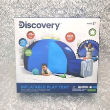 DISCOVERY Inflatable Play Tent With Storage Tote- New In Box -Factory Sealed