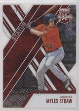2017 Panini Elite Extra Edition Status Red Die-Cut /99 Myles Straw #111 2t9
