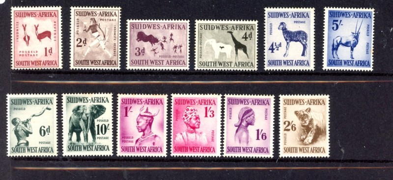 SOUTH WEST AFRICA--Complete Set  Scott #249-#260