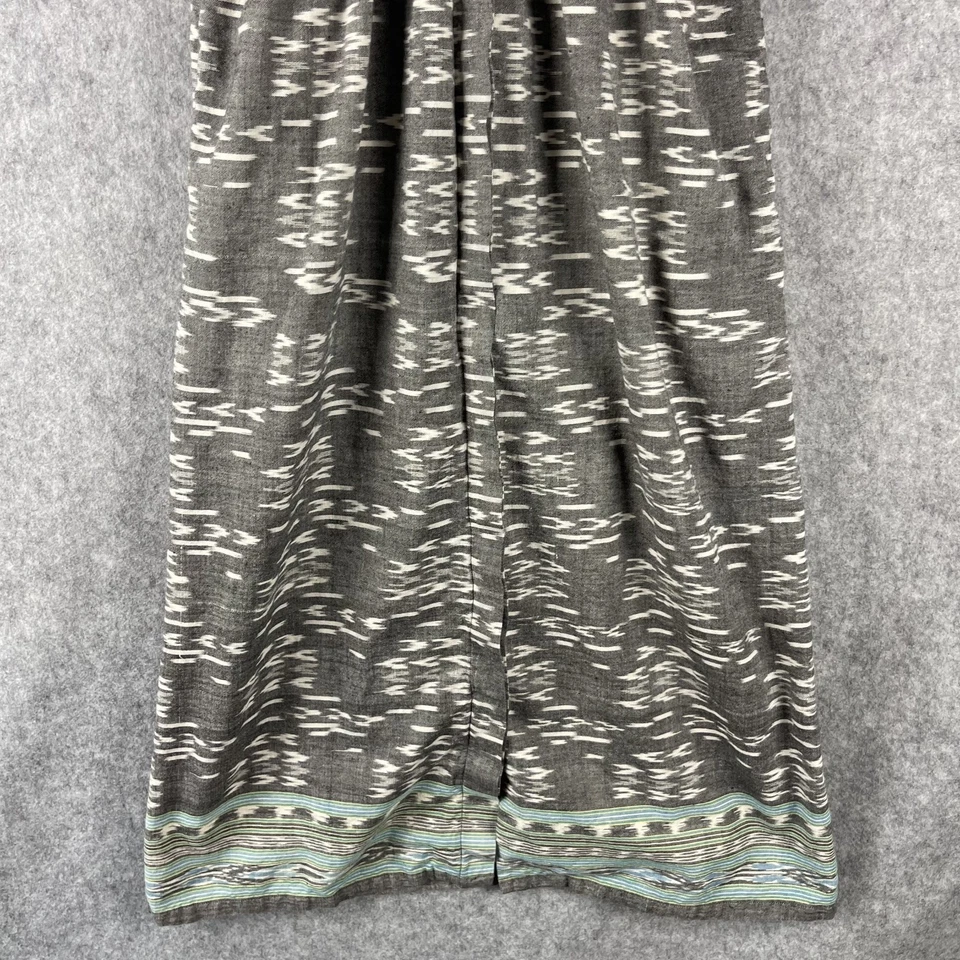 Vintage Liz Claiborne Shirt Dress Womens 8 Cotton Southwestern Aztec Boho 80s - Image 3 of 4