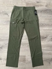 Rhône Boathouse Cargo Slim Straight Fit Pants Men’s Medium Lichen Green