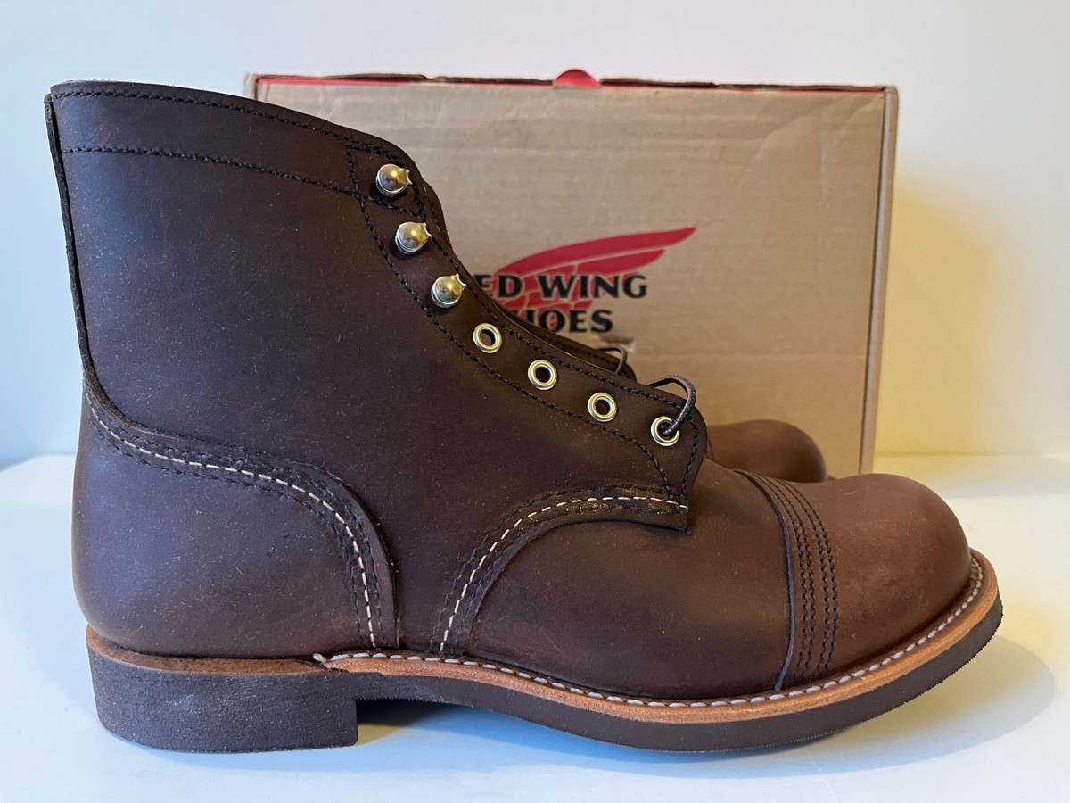 Red Wing Heritage Iron Ranger Amber 8111 Leather BOOTS 8d 8 D for