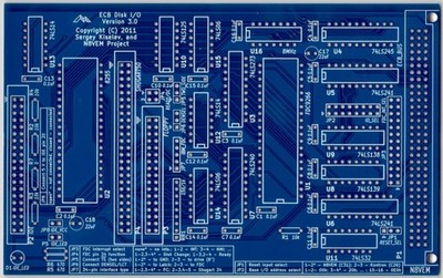 ECB Disk I/O V3 PCB