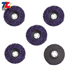 5Pack 4" Poly Strip Disc Wheel Paint Rust Removal Clean For Angle Grinder 45Grit