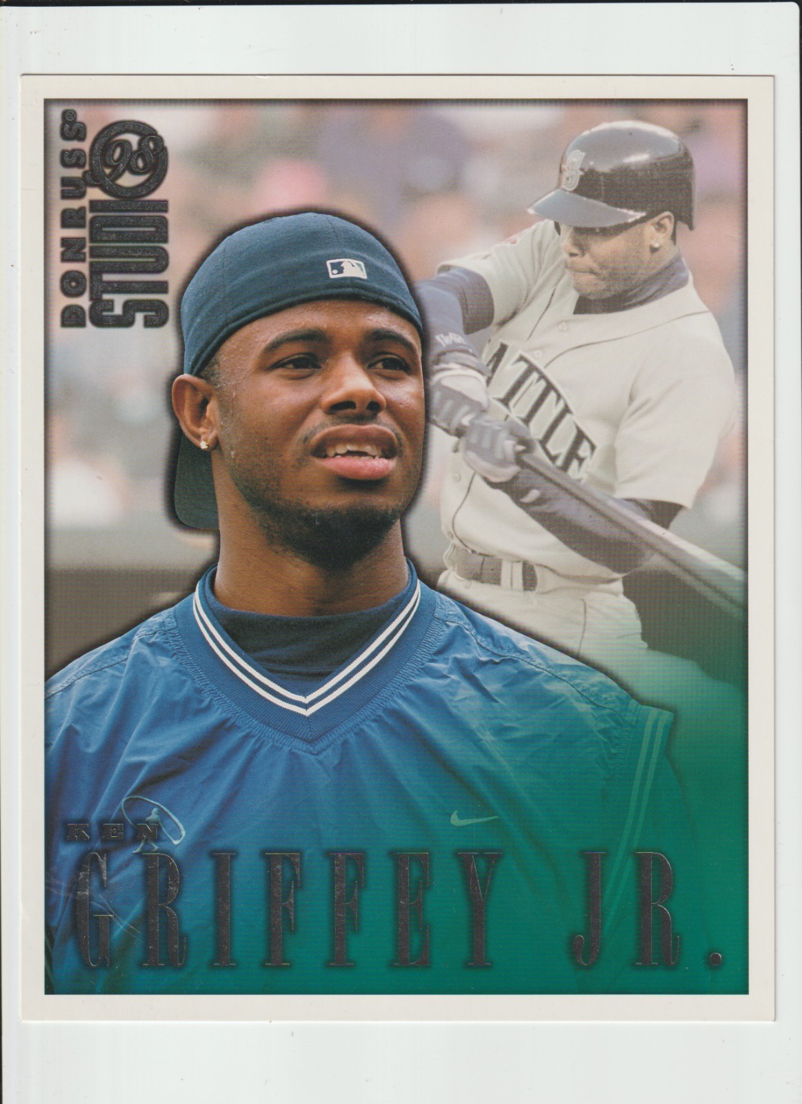 1998 Donruss Studio - 8x10 Portraits Ken Griffey Jr #19,SEATTLE MARINERS