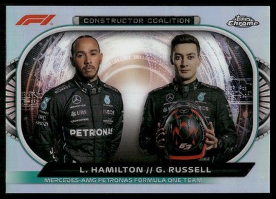 2022 Topps Chrome  F1 #CC-MF1 Lewis Hamilton / Russell Constructors Coalition