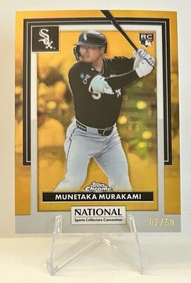 2026 Topps Chrome National NSCC MLB Munetaka Murakami Gold /50 RC White Sox
