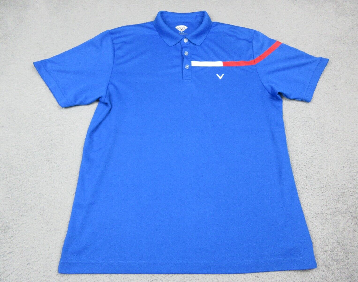 Callaway Mens XL Blue Lightweight Golf Polo Shirt for Casual or Rugby Wear-image