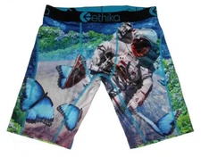 Ethika the Staple Astronaut Logo Butterflies Long Boxers Men's S (28-30) NIP