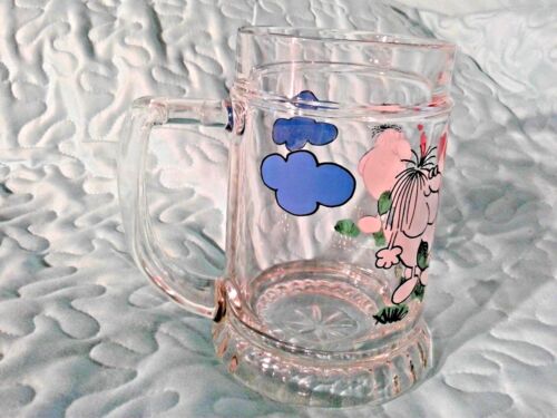 Heavy Glass Beer Mug /Stein ADAM & EVE Cartoon Characters Fig Leaves - Picture 10 of 12