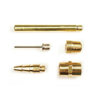 Aluminum, Brass Air Blow Gun Inflation Nozzle Tip Accessory 5-piece Kit ...
