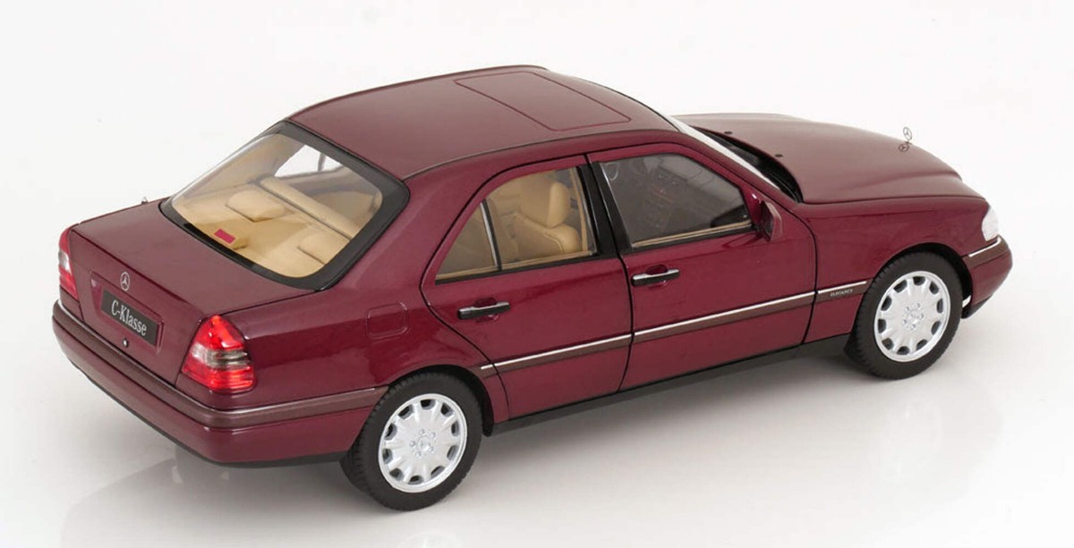 Norev 1993 Mercedes-Benz C-Class C200 Sedan W202 Red Norev 1993 Mercedes-Benz C-Class C200 Sedan W202 Red