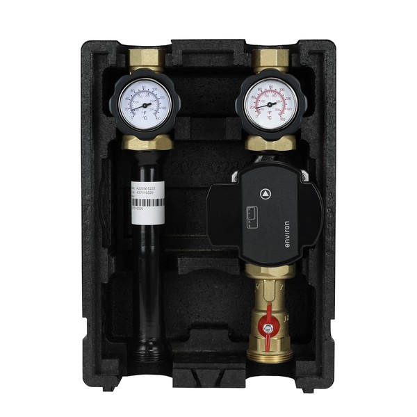 Ecomix Heizkreis Pumpengruppe Direkt Mit Wilo Para 25/6 Hocheffizienzpumpe-image