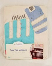 Summersault Animal Spots Stripes Tab Top Window Valance NIP