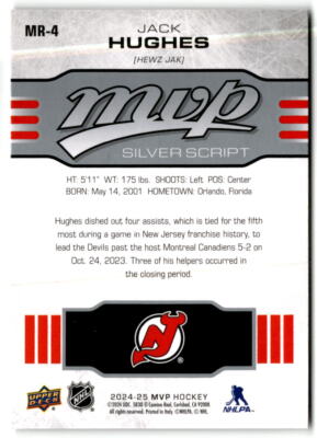 2024-25 Upper Deck MVP - 10th Anniversary Kirill Kaprizov #MR-2
