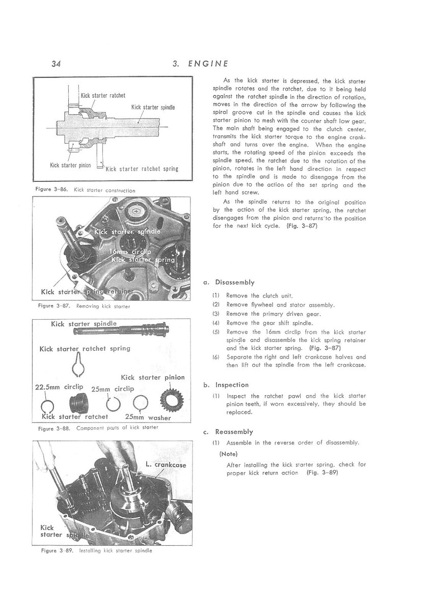 HONDA Workshop Manual S65 CS65 & CS50 S50 1966 1967 1968 & 1968