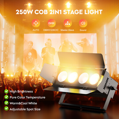 Professional 250W COB Face Light Panel with 4 Independent Dimmable Lights Studio