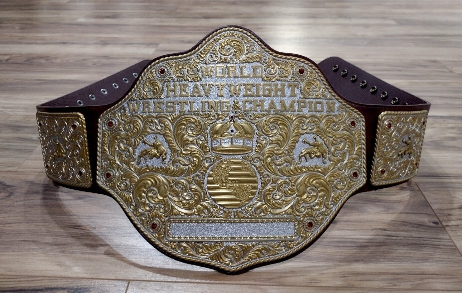 WWE Big Gold World Heavyweight Championship Belt Official W Belt