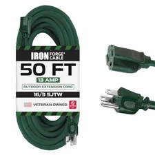 Iron Forge Cable Weatherproof Outdoor Extension Cord  Assorted Colors , Sizes 