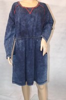 ★ Ulla Popken ★ 42+ 42/44 ~ Shirtkleid Kleid ~ Blau ~ Langarm ~ Bequem