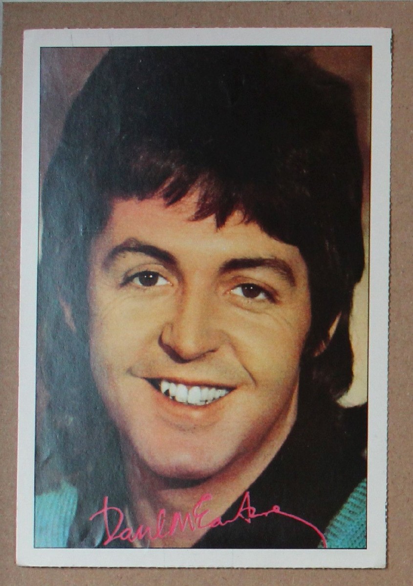 Paul McCartney Bravo Autogrammkarte 70s/80s/90s - Printed