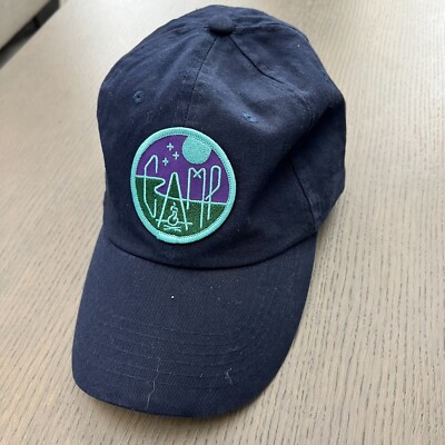 REI CO-OP Camp Blue Cotton Baseball Cap Hat Strapback hiking Camping  Outdoor