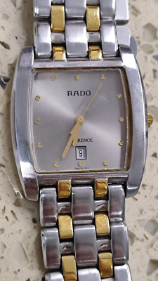 Rado Florence 152.3725.4 GOLD STEEL MEN'S VINTAGE WATCH WORK need