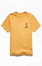 RIP CURL Men's S/S T-Shirt CA BARREL PREMIUM - Mustard - Large - NWT - LAST ONE