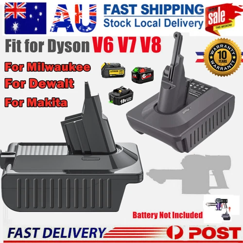Adapter For Makita Milwaukee DeWalt 18V Battery Convert To Dyson V6 V7 V8 Vacuum