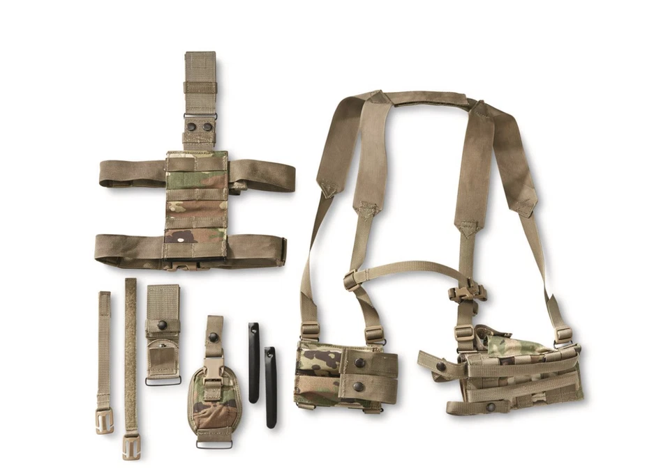 London Bridge Trading LBT Multicam Colt M45A1 CQBP Holster Kit Chest/Thigh Rig - Image 3 of 3