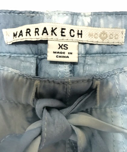 Anthropologie Marrakech Kassidy Pants Ankle Cargo Utility New XS Blue Tie Dye - Picture 12 of 12