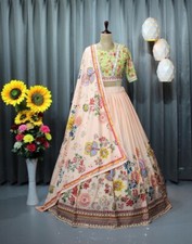 Party Wear Lengha Indian New Pakistani Wedding Bollywood Designer Lehenga Choli