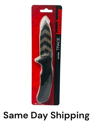 Kershaw Trace Linerlock A/O Black GFN Folding Tiger Stripe Pocket Knife 1311TS