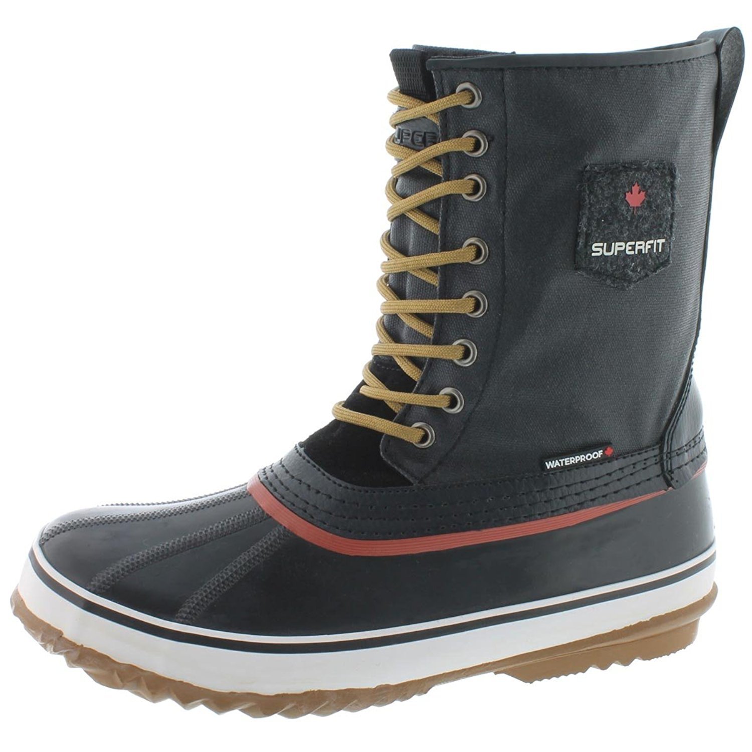 New Superfit Jonas Men's Waterproof Winter Boots Black Size 11