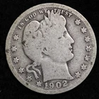 1902-S Silver Barber Quarter GOOD FREE SHIPPING