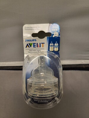 Philips Avent Anti-Colic Nipple 2 Medium Flow Nipples - 3 Months