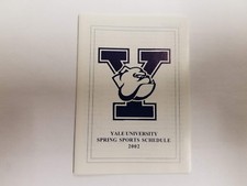 Yale University Bulldogs 2002 Spring Sports Pocket Schedule - Holiday Inn