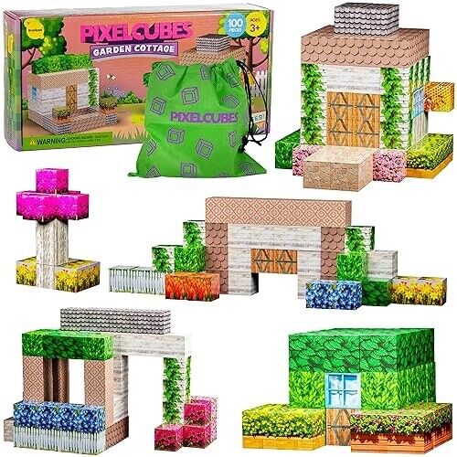  100PCS Magnetic Blocks-Build Mine Magnet World Set for