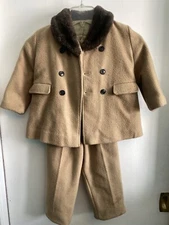 Vintage Kute Kiddies Wool 4t Suit Set