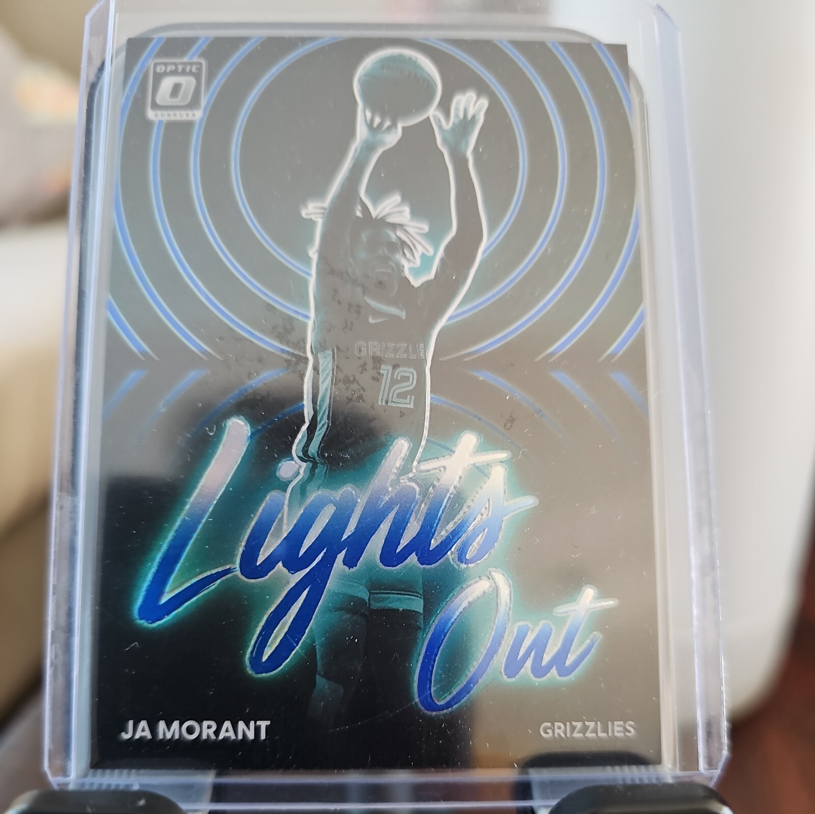 2022-23 Panini Donruss Optic Lights Out Blue Prizm /49 Ja Morant #2