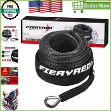 Lightweight 316 Synthetic Winch Rope With Protective Sleeve - 8500 Lb Capacity