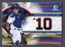2023 Bowman Bowman Scouts Top 100 #BTP-10 Diego Cartaya